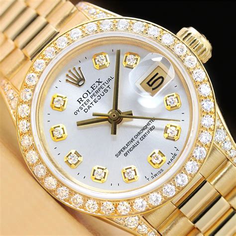 rolex diamond womens watch|women's Rolex watch diamond bezel.